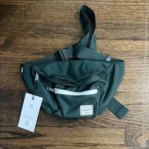 Herschel Supply Company Green Belt Bag with Signature Label